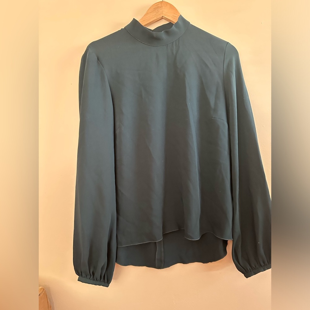 Babaton Deep Green Long Sleeve Blouse